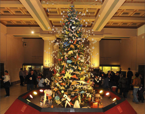 Origami Tree at the American Museum of Natural History