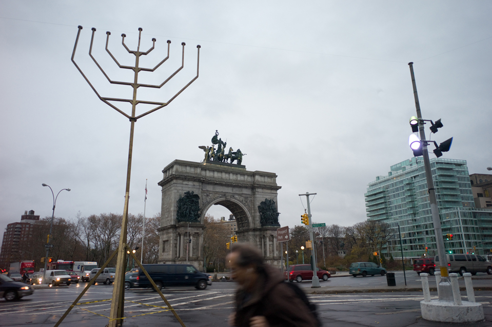 Menorah in Grand Army Plaza